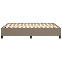 vidaXL Boxspringbett Taupe 140x190 cm Stoff