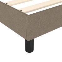 vidaXL Boxspringbett Taupe 140x190 cm Stoff