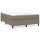 vidaXL Boxspringbett Taupe 140x190 cm Stoff