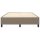 vidaXL Boxspringbett Taupe 140x190 cm Stoff