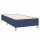 WOWONA Boxspringbett mit Matratze Blau 90x190 cm Stoff