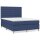 vidaXL Boxspringbett mit Matratze Blau 140x200 cm Stoff