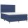 vidaXL Boxspringbett mit Matratze Blau 140x200 cm Stoff