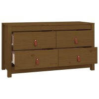 vidaXL Beistellschrank Honigbraun 100x40x54 cm Massivholz Kiefer