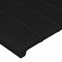 vidaXL Bettgestell mit Kopfteil Schwarz 180x200 cm Stoff