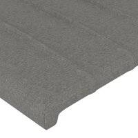 vidaXL Bettgestell mit Kopfteil Dunkelgrau 120x200 cm Stoff