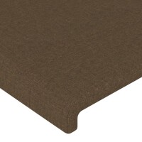 vidaXL Kopfteil mit Ohren Dunkelbraun 83x23x118/128 cm Stoff