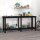 vidaXL Werkbank Schwarz 180x50x80 cm Massivholz Kiefer