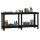 vidaXL Werkbank Schwarz 180x50x80 cm Massivholz Kiefer