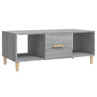 vidaXL Couchtisch Grau Sonoma 102x50x40 cm Holzwerkstoff