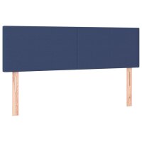 vidaXL Kopfteile 2 Stk. Blau 72x5x78/88 cm Stoff