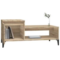 vidaXL Couchtisch Sonoma-Eiche 100x50x45 cm Holzwerkstoff