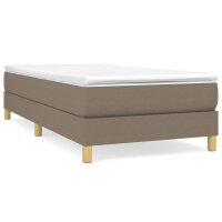 vidaXL Boxspringbett Taupe 90x190 cm Stoff