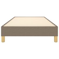 vidaXL Boxspringbett Taupe 90x190 cm Stoff