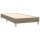 vidaXL Boxspringbett Taupe 90x190 cm Stoff