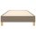 vidaXL Boxspringbett Taupe 90x190 cm Stoff