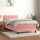 WOWONA Boxspringbett mit Matratze Rosa 100x200 cm Samt