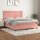 vidaXL Boxspringbett mit Matratze Rosa 180x200 cm Samt