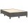 vidaXL Boxspringbett mit Matratze Dunkelgrau 120x200 cm Samt