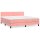 vidaXL Boxspringbett mit Matratze Rosa 180x200 cm Samt