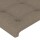 vidaXL Kopfteil mit Ohren Taupe 147x16x118/128 cm Stoff