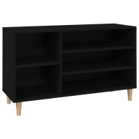 vidaXL Schuhregal Schwarz 102x36x60 cm Holzwerkstoff