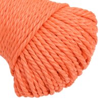 vidaXL Arbeitsseil Orange 8 mm 100 m Polypropylen