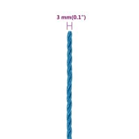 vidaXL Arbeitsseil Blau 3 mm 250 m Polypropylen