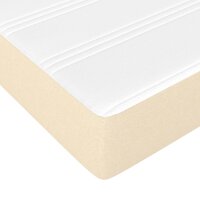 vidaXL Taschenfederkernmatratze Creme 80x200x20 cm Stoff