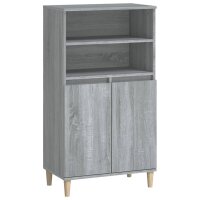 vidaXL Highboard Grau Sonoma 60x36x110 cm Holzwerkstoff