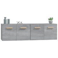 vidaXL Wandschr&auml;nke 2 Stk. Grau Sonoma 60x36,5x35 cm Holzwerkstoff