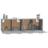 vidaXL Wandschr&auml;nke 2 Stk. Grau Sonoma 60x36,5x35 cm Holzwerkstoff