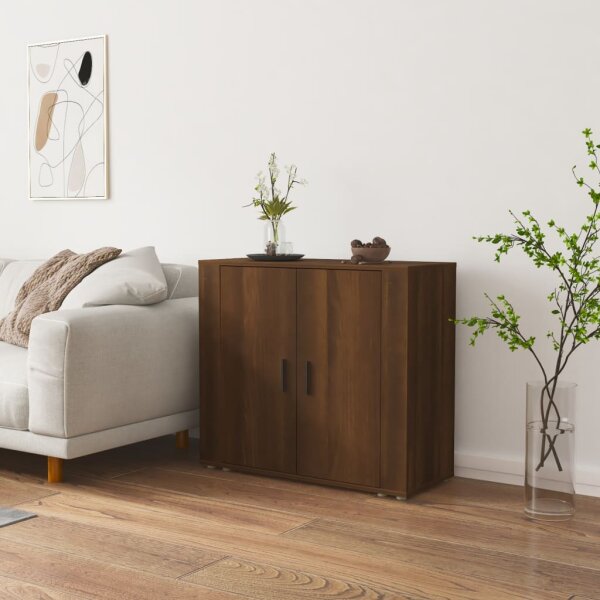 vidaXL Sideboard Braun Eichen-Optik 80x33x70 cm Holzwerkstoff