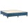 vidaXL Boxspringbett mit Matratze Dunkelblau 180x200 cm Samt