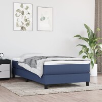 WOWONA Boxspringbett Blau 90x190 cm Stoff