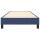 WOWONA Boxspringbett Blau 90x190 cm Stoff