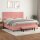 vidaXL Boxspringbett mit Matratze Rosa 200x200 cm Samt