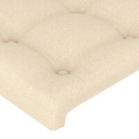 vidaXL Kopfteil Creme 90x5x78/88 cm Stoff