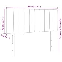 vidaXL Kopfteil Dunkelbraun 80x5x78/88 cm Stoff