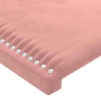 vidaXL Kopfteil mit Ohren Rosa 147x23x78/88 cm Samt