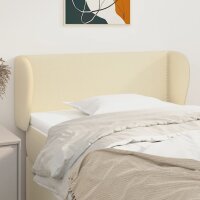 vidaXL Kopfteil mit Ohren Creme 103x23x78/88 cm Kunstleder