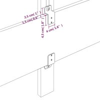 vidaXL Kopfteil Dunkelbraun 90x5x78/88 cm Stoff