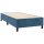 vidaXL Boxspringbett mit Matratze Dunkelblau 90x190 cm Samt