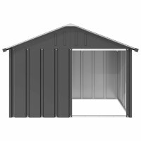 vidaXL Hundehütte Anthrazit 116,5x103x81,5 cm...