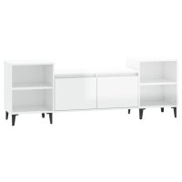 vidaXL TV-Schrank Hochglanz-Wei&szlig; 160x35x55 cm Holzwerkstoff