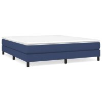 WOWONA Boxspringbett Blau 180x200 cm Stoff