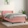 vidaXL Boxspringbett mit Matratze Rosa 100x200 cm Samt