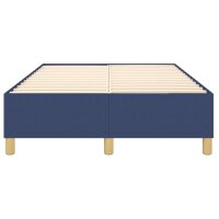 vidaXL Boxspringbett Blau 120x200 cm Stoff