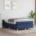 vidaXL Boxspringbett Blau 120x200 cm Stoff