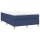 vidaXL Boxspringbett Blau 120x200 cm Stoff